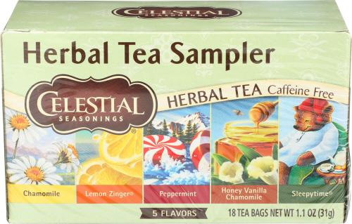 Celestial Seasonings Tea Herb Sampler - 18 Bg (6 Units)