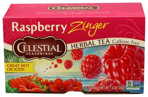 Celestial Seasonings Tea Herb Zinger Rspbrry - 20 Bg (6 Units)