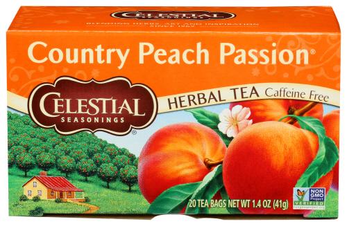 Celestial Seasonings Tea Herb Country Pch Pssn - 20 Bg (6 Units)