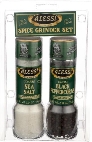 Alessi Grinder Sea Salt Blk Prcrn Set - 2 Pc (6 Units)
