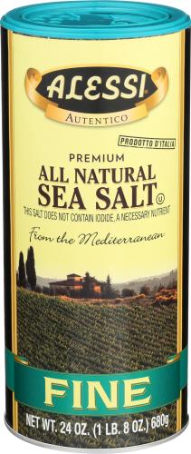 Alessi Sea Salt Fine - 24 Oz (6 Units)