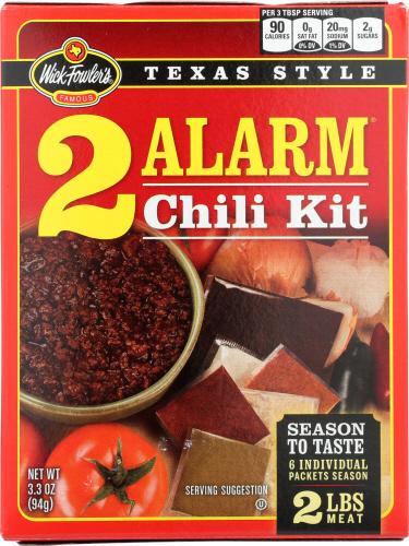 Wick Fowlers Chili Kit 2Alarm - 3.3 Oz (8 Units)
