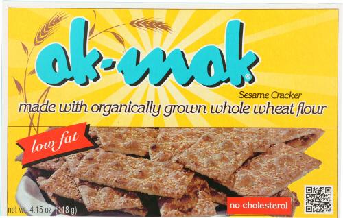 Ak Mak Cracker Whlwht 100% Sesame - 4.15 Oz (12 Units)