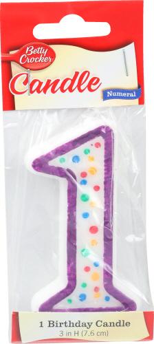 Betty Crocker Candle Numeral #1 - 1 Ea (6 Units)