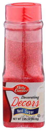 Betty Crocker Sugar Crystal Red - 2.25 Oz (6 Units)