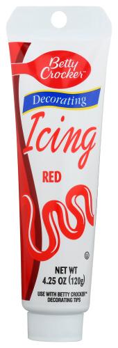 Betty Crocker Icing Decor Red - 4.25 Oz (6 Units)