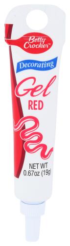 Betty Crocker Gel Decor Red - 0.68 Oz (12 Units)