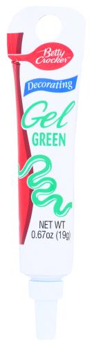 Betty Crocker Gel Decor Green - 0.68 Oz (12 Units)