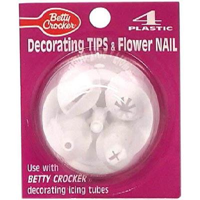Betty Crocker Decorating Tips 4Ct - 1 Pc (12 Units)