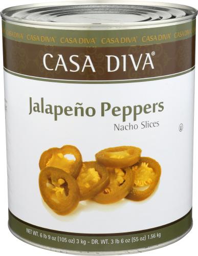 Casa Diva Pepper Jlpnos Slced - 105 Oz (6 Units)