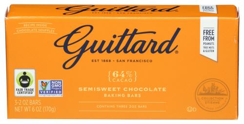 Guittard Chocolate 64% Semiswt - 6 Oz (12 Units)