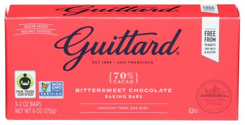 Guittard Chocolate 70% Bitterswt - 6 Oz (12 Units)