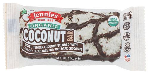 Jennies Bar Coconut Cacao Pw Rw Organic - 1.5 Oz (12 Units)