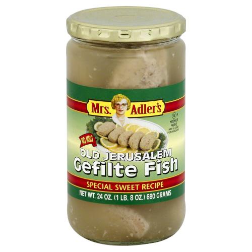 Mrs Adlers Fish Gefilte Old Jrslm - 24 Oz (12 Units)