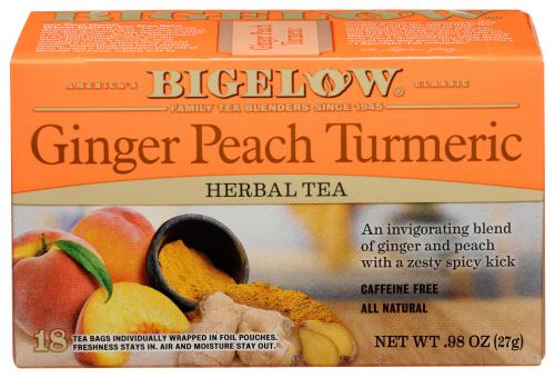 Bigelow Tea Ginger Peach Turmeric - 0.98 Oz (6 Units)