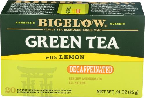 Bigelow Tea Decaf Grn Lemon 20Bg - 0.91 Oz (6 Units)