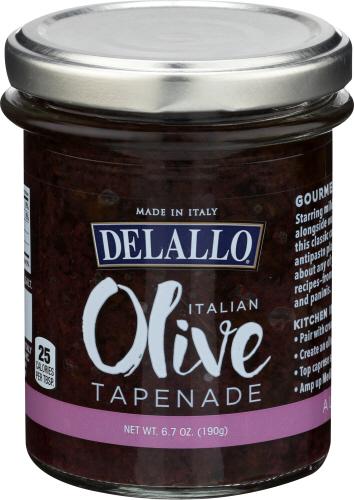 Delallo Tapenade Olives Black - 6.7 Oz (6 Units)