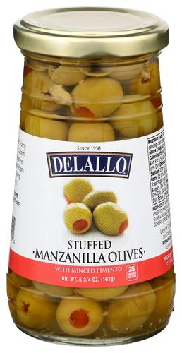 Delallo Olive Manz Stfd - 5.75 Oz (12 Units)