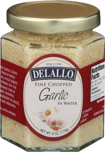 Delallo Garlic Minced Water - 6 Oz (12 Units)
