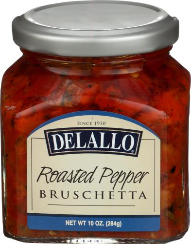 Delallo Bruschetta Roasted Pppr - 10 Oz (6 Units)