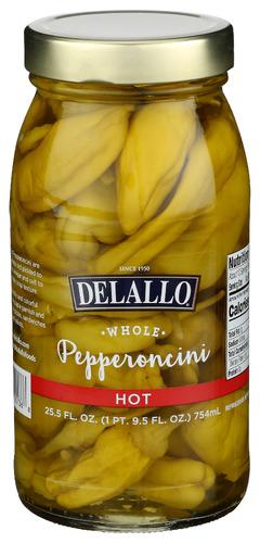 Delallo Pepperoncini Hot - 25.5 Oz (6 Units)