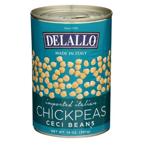 Delallo Bean Chick Peas - 14 Oz (12 Units)