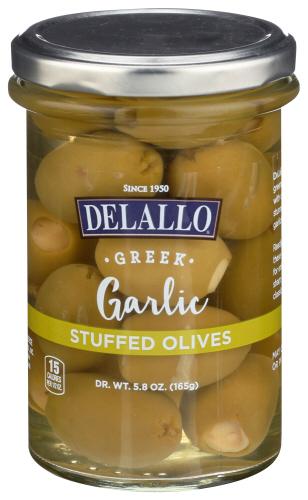 Delallo Olive Garlic Stuffed - 5.8 Oz (6 Units)