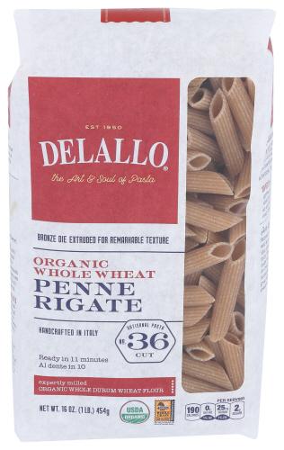 Delallo Pasta Whlwht Penne Rigate - 16 Oz (8 Units)