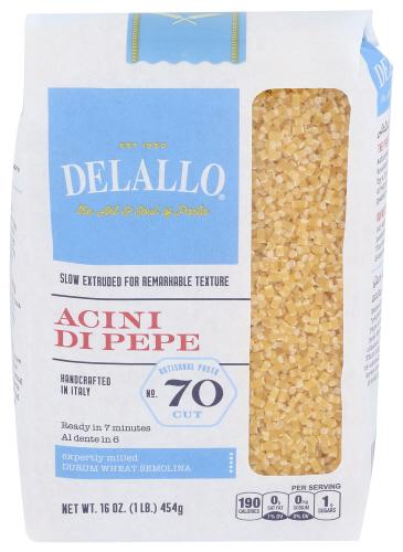 Delallo Acini Di Pepe #70 - 16 Oz (12 Units)