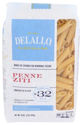 Delallo Penne Ziti #32 Mostaccio - 16 Oz (8 Units)