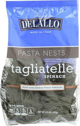 Delallo Pasta Tagliatelle Spinach - 8.82 Oz (12 Units)