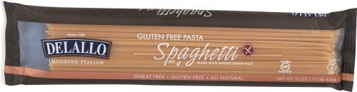 Delallo Pasta Whole Grain Rice Spaghetti - 12 Oz (12 Units)