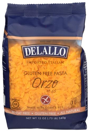 Delallo Pasta Crn&Rice Orzo - 12 Oz (12 Units)