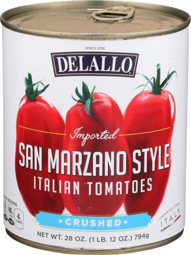 Delallo Tomato Crushed San Mrzano - 28 Oz (12 Units)