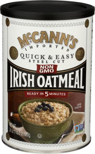 Mccann Oatmeal Qck&Easy Steel Cnstr - 24 Oz (12 Units)