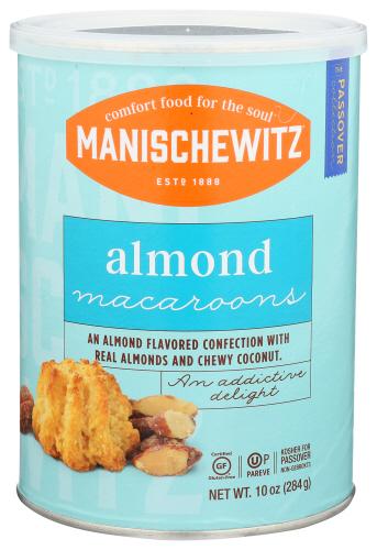 Manischewitz Cookie Macaroon Almond - 10 Oz (12 Units)