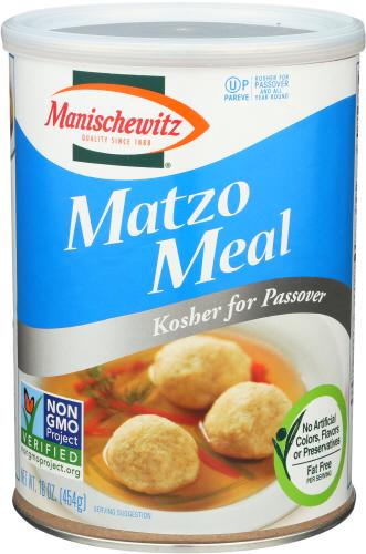 Manischewitz Matzo Meal Passover Canister - 16 Oz (12 Units)