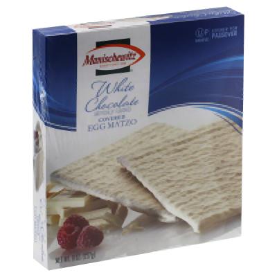 Manischewitz Matzo Egg Covered Whtchoc - 8 Oz (12 Units)
