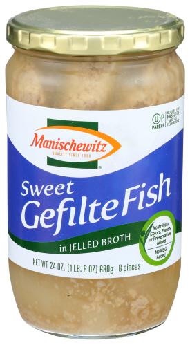 Manischewitz Fish Gefilte Sweet - 24 Oz (12 Units)