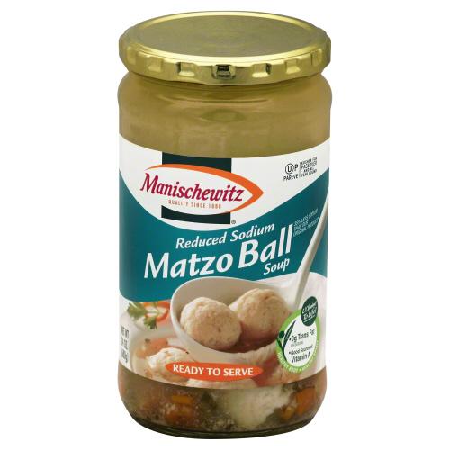 Manischewitz Soup Matzo Ball Low Sodium (Reduced) - 24 Oz (12 Units)