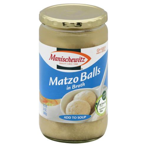 Manischewitz Soup Matzo Ball Broth Jars - 24 Oz (12 Units)