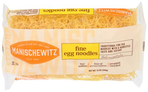 Manischewitz Noodle Egg Fine - 12 Oz (12 Units)