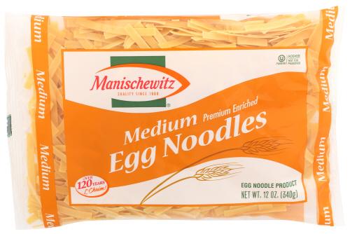 Manischewitz Noodle Egg Medium - 12 Oz (12 Units)