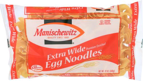 Manischewitz Noodle Egg Xwide - 12 Oz (12 Units)