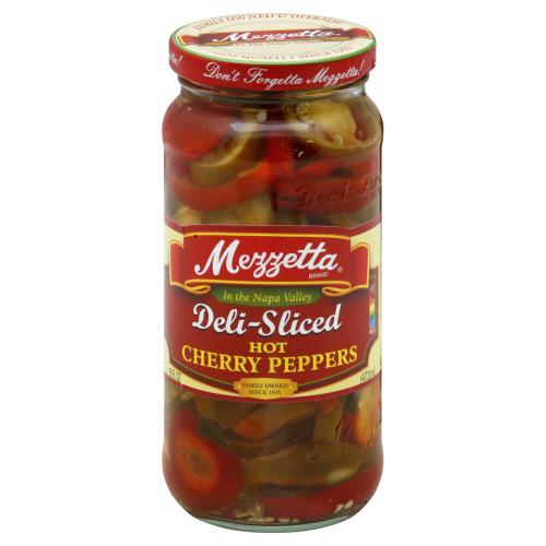 Mezzetta Pepper Cherry Hot Slc - 16 Oz (6 Units)