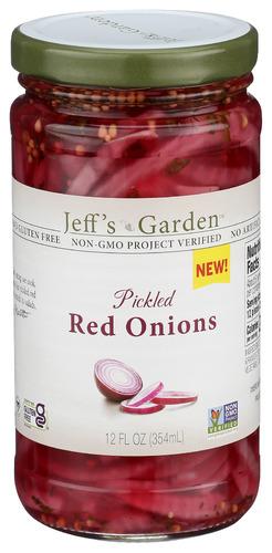 Jeffs Garden Onions Pickled Red - 12 Fo (6 Units)
