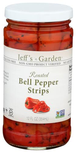 Jeffs Garden Pepper Roasted Bell Strips - 12 Oz (6 Units)