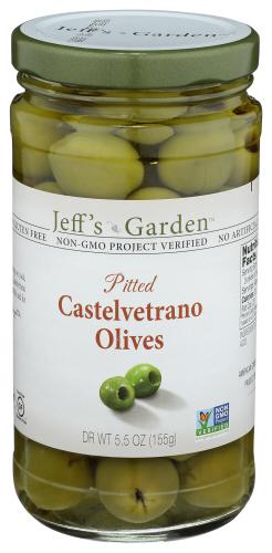 Jeffs Garden Olives Pitted Castevetrno - 5.5 Oz (6 Units)