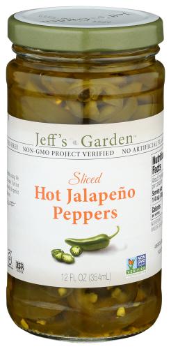 Jeffs Garden Peppers Jalapeno Hot Slcd - 12 Fo (6 Units)