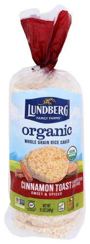 Lundberg Rice Cake Cnmn Toast Organic - 9.5 Oz (6 Units)